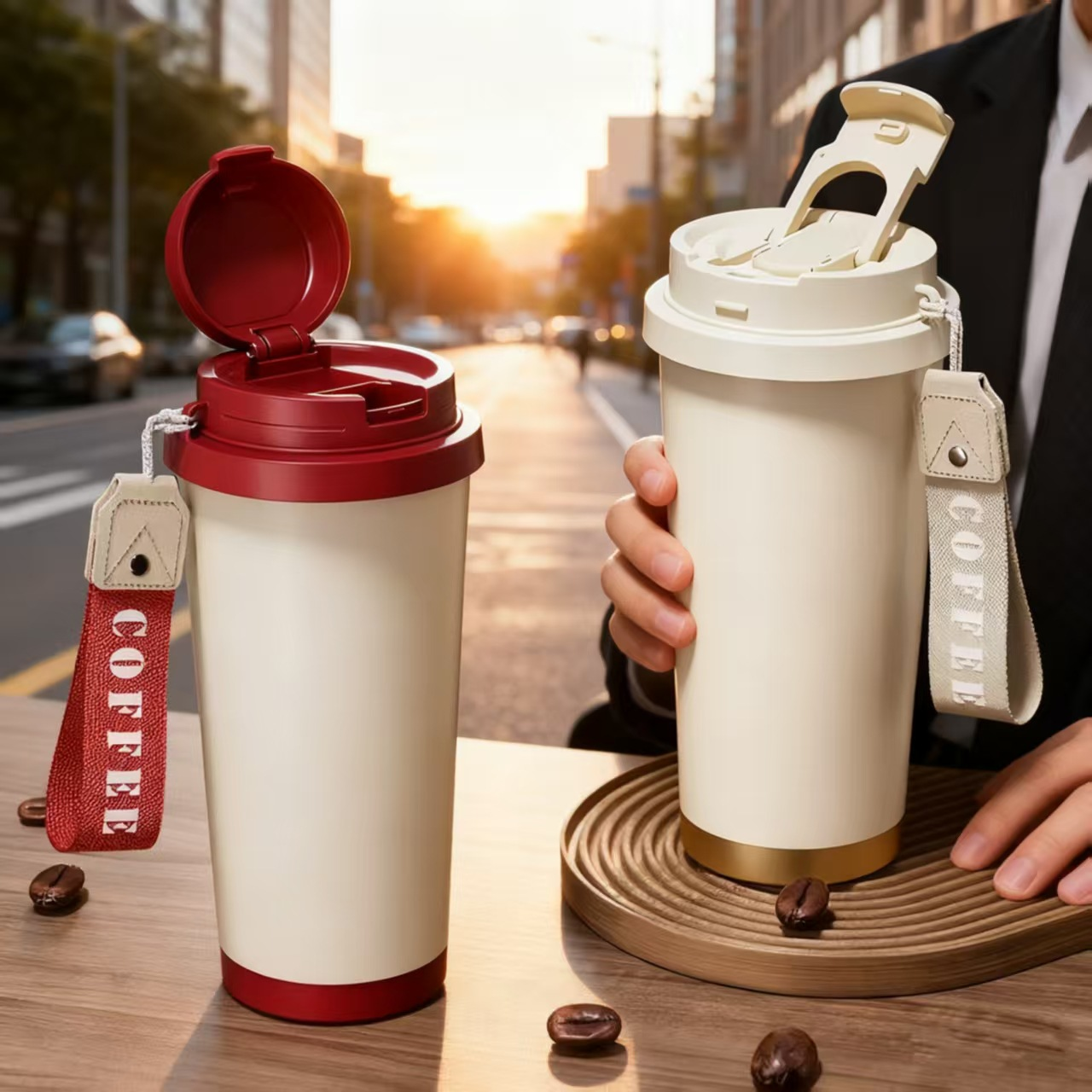 Name Sports Equipment - Custom Logo Name Thermos 500ML Vacuum