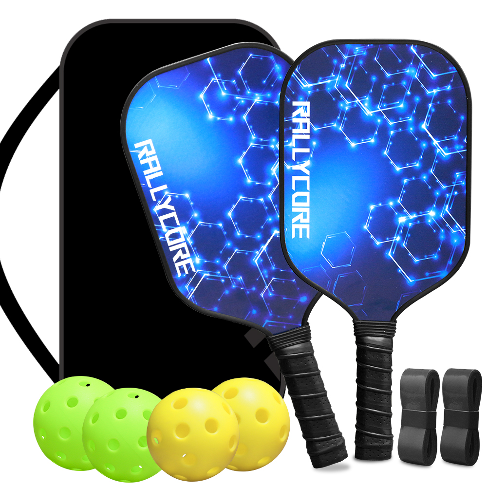 Pickleball Paddle - Premium Fiberglass Pickleball Paddles Set of