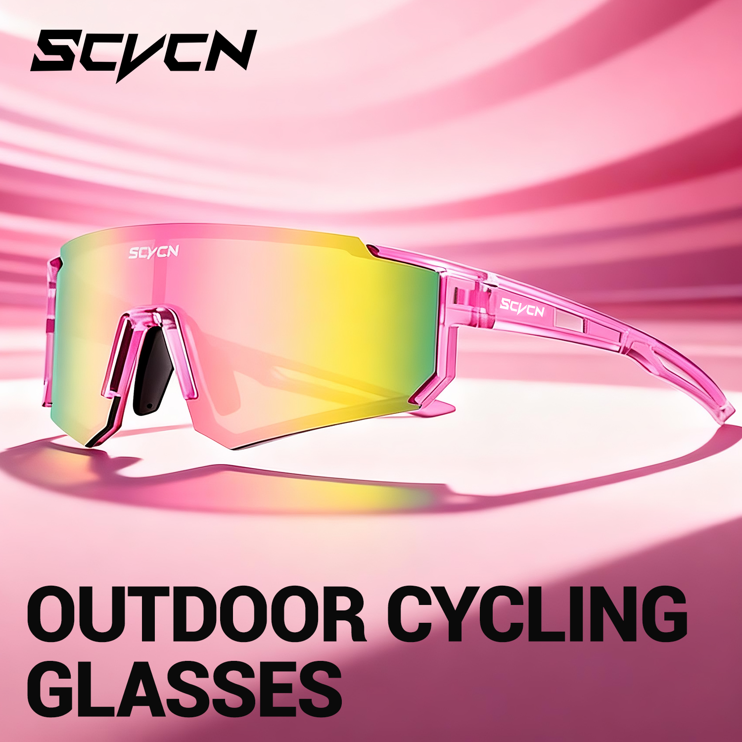 Sports Equipment Photos - SCVCN Sweet Pink Bike Cycling Glasses