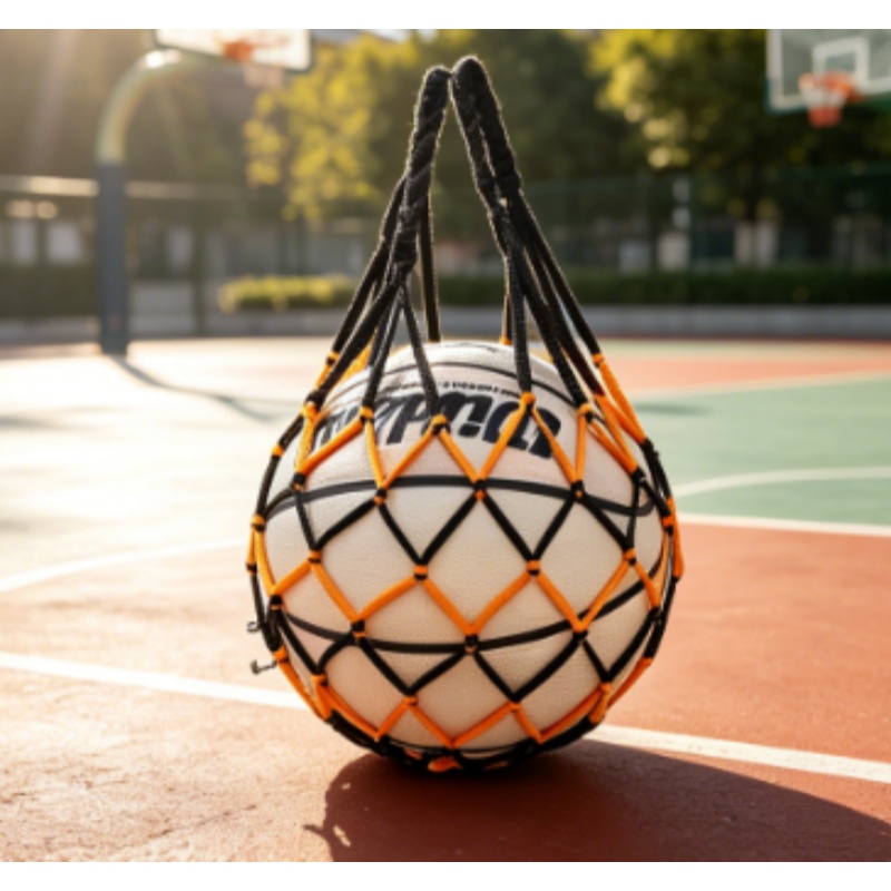 1PC Football Net Bag Nylon Bol - مراجعة Sports Equipment For Volleyball وسعره