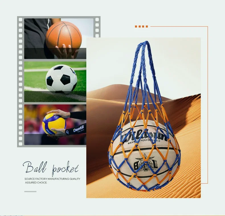 1PC Football Net Bag Nylon Bol - مراجعة Sports Equipment For Volleyball وسعره