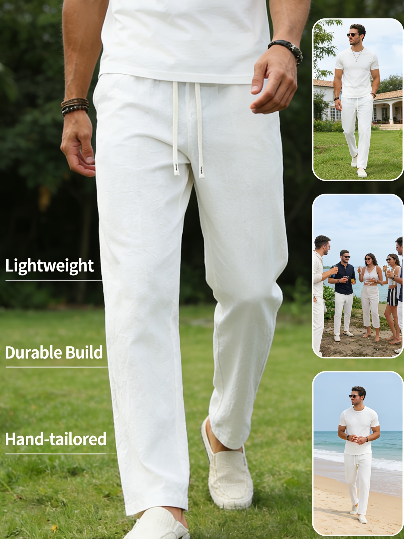 FGKKS Men White Pants Fashion  - مراجعة Sports Equipment Brand وسعره