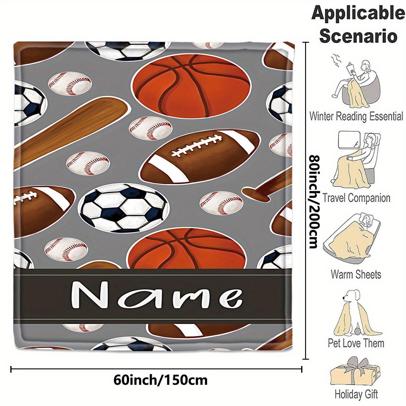 1 Custom name blanket sports e - مراجعة Name Sports Equipment وسعره