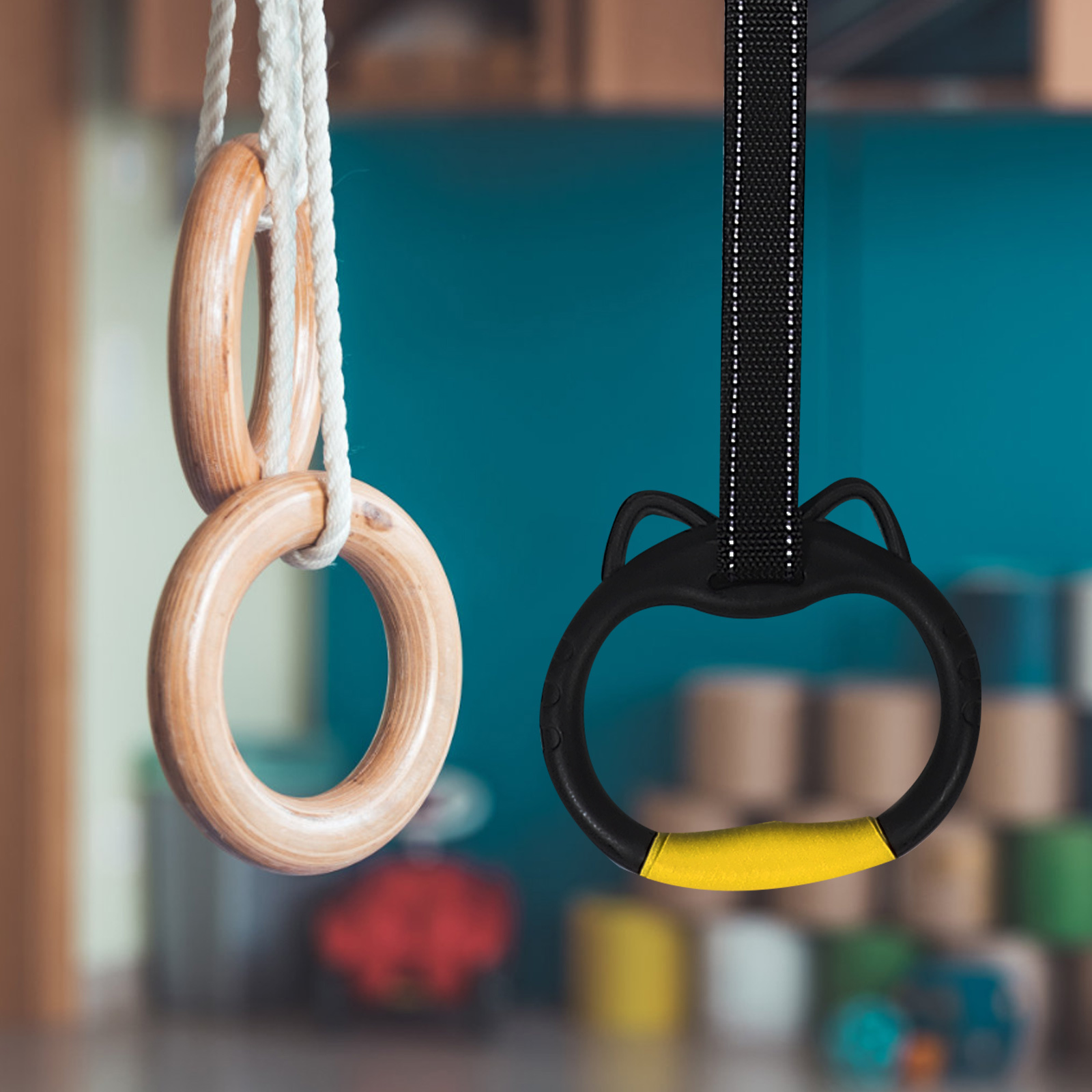 1 set 1 Set Gymnastics Rings F - مراجعة Sports Equipment Website وسعره