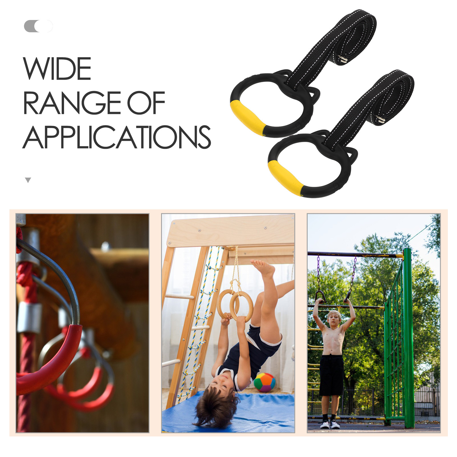 1 set 1 Set Gymnastics Rings F - مراجعة Sports Equipment Website وسعره