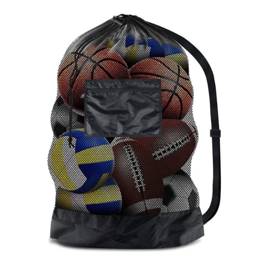 Large mesh sports bag with sho - مراجعة Sports Equipment For Volleyball وسعره