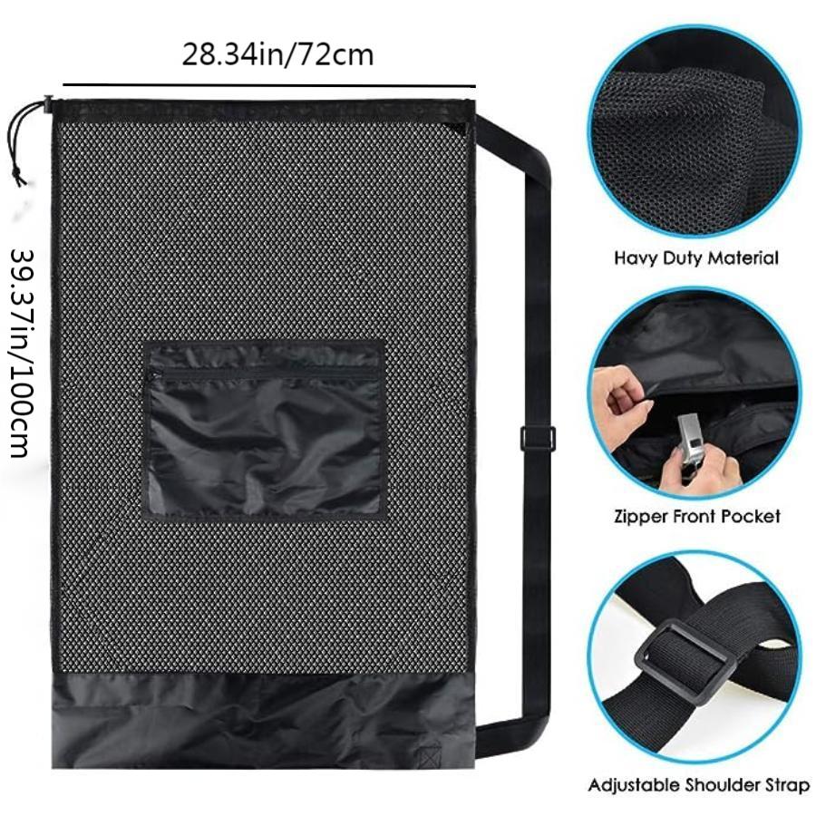 Large mesh sports bag with sho - مراجعة Sports Equipment For Volleyball وسعره