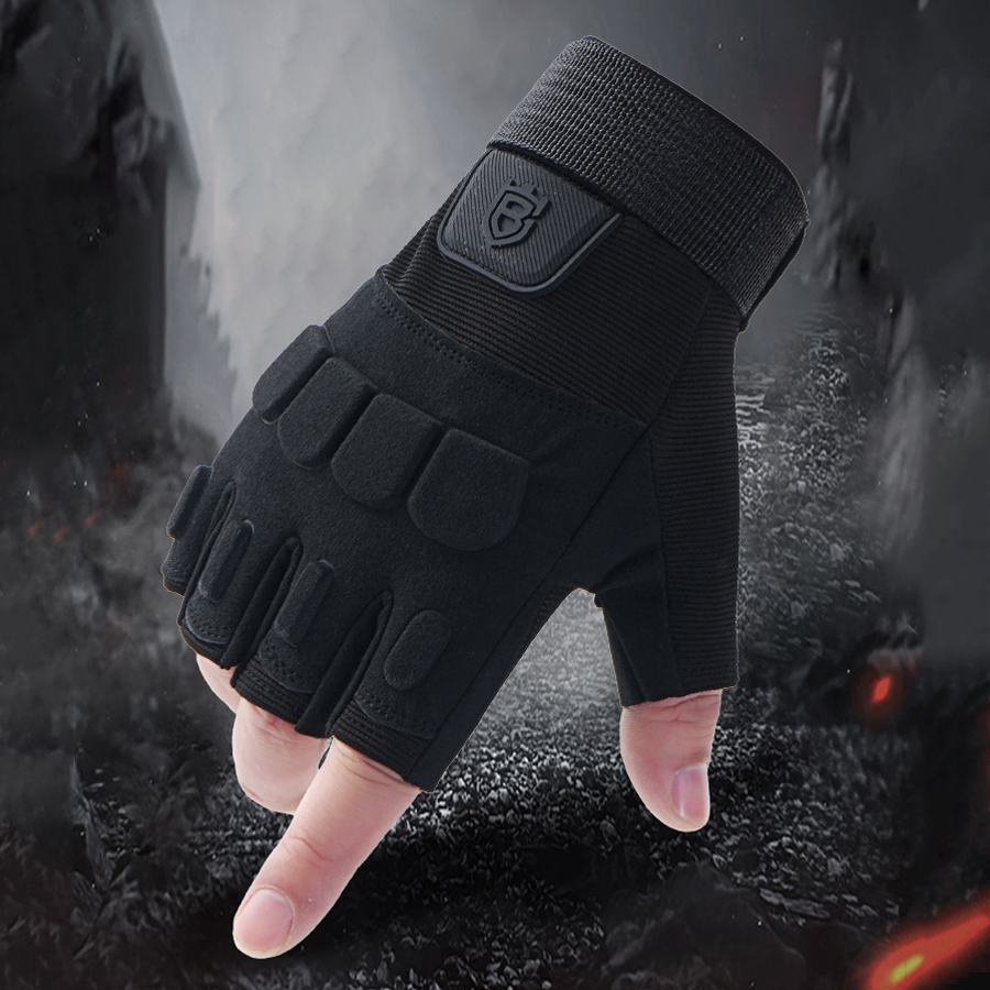 Hunting Training Gloves Half F - مراجعة Name Sports Equipment وسعره