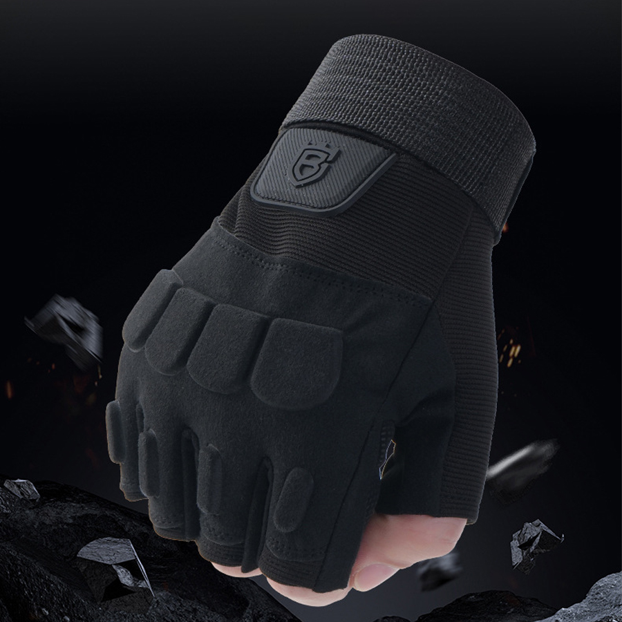 Hunting Training Gloves Half F - مراجعة Name Sports Equipment وسعره