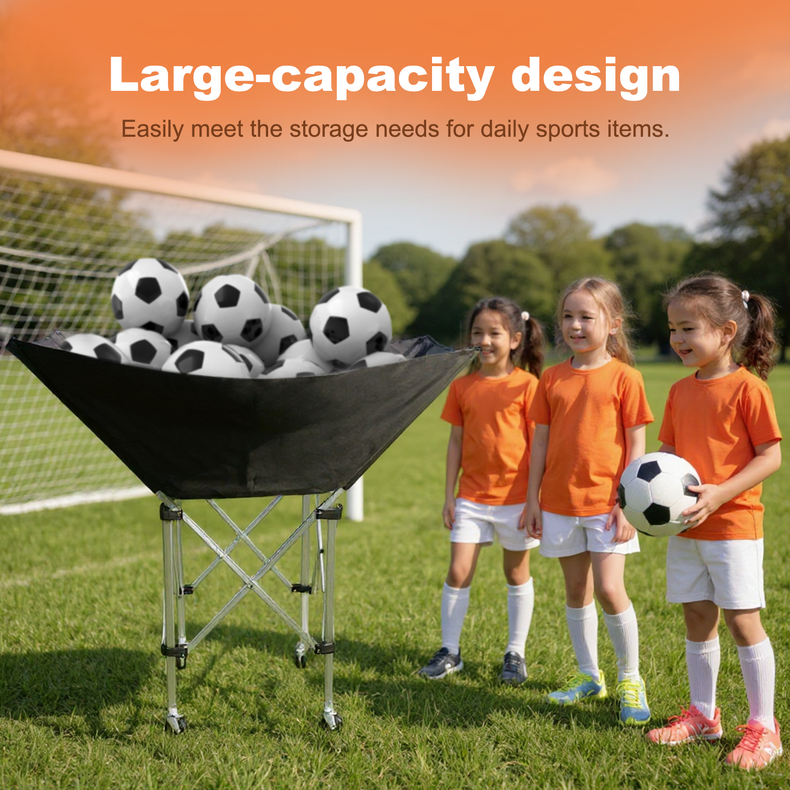Collapsible Hammock Ball Cart  - مراجعة Sports Equipment For Volleyball وسعره
