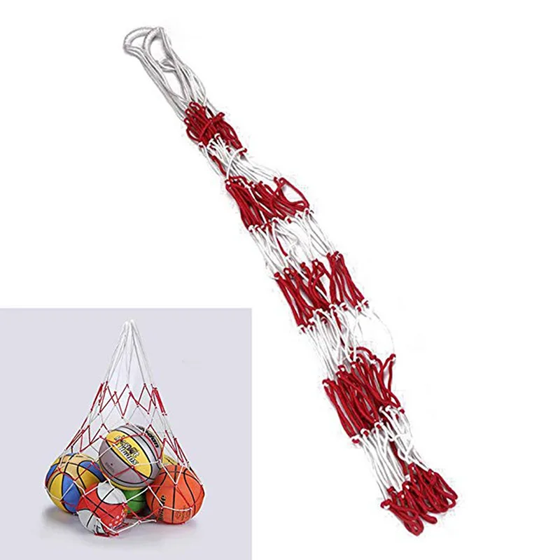 1Pc Football Net Bag Nylon Bol - مراجعة Sports Equipment For Volleyball وسعره