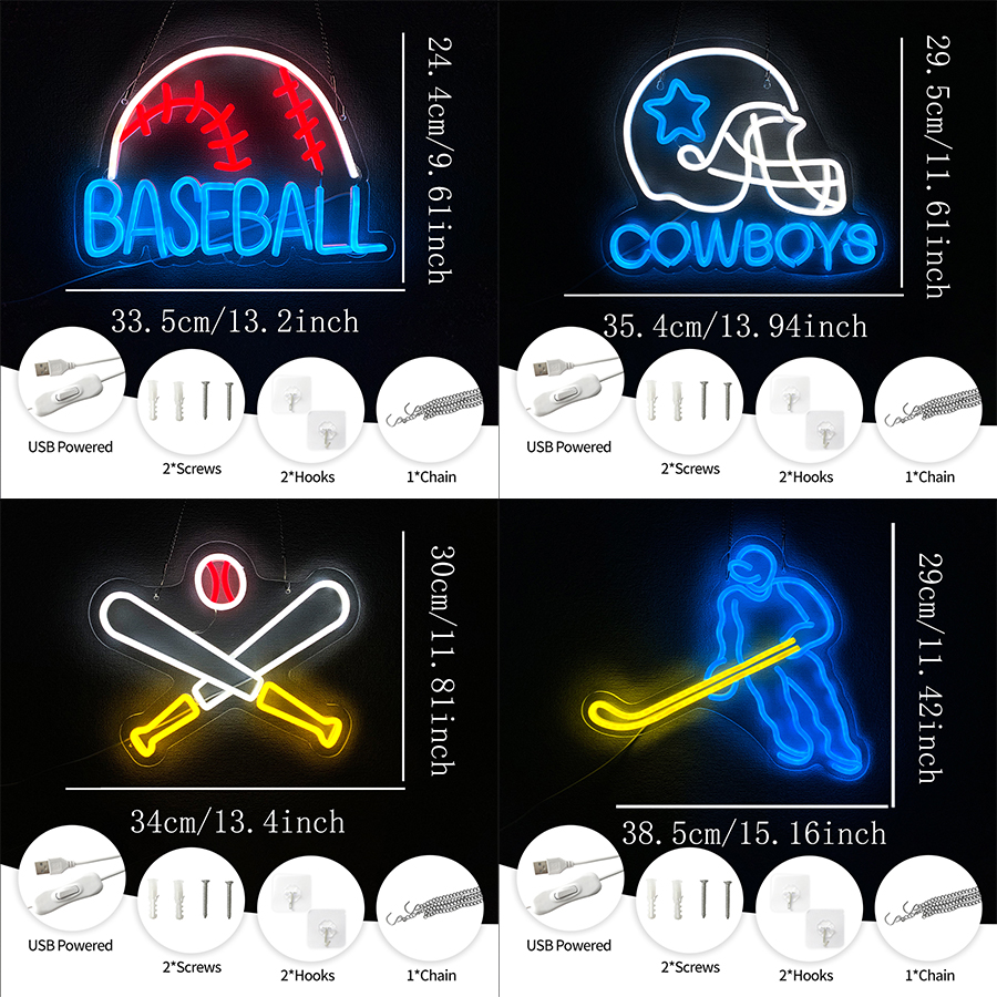 Sports Led Neon Sign, Equipmen - مراجعة Sports Equipment Used وسعره