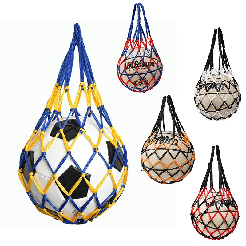 1PC Football Net Bag Nylon Bol - مراجعة Sports Equipment For Volleyball وسعره