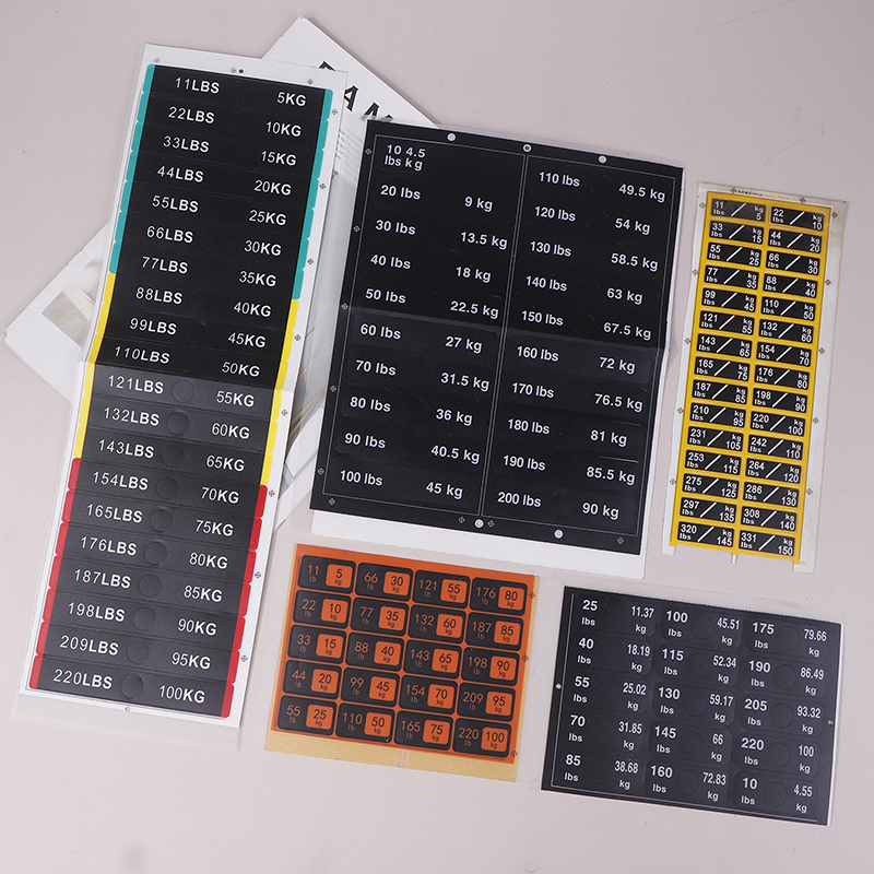 Weight Stack Labels 4.5kg To 1 - مراجعة Sports Equipment Website وسعره