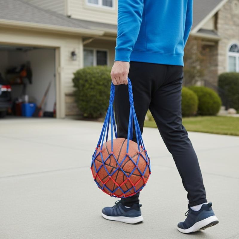 Football Net Bag Nylon Bold St - مراجعة Sports Equipment For Volleyball وسعره