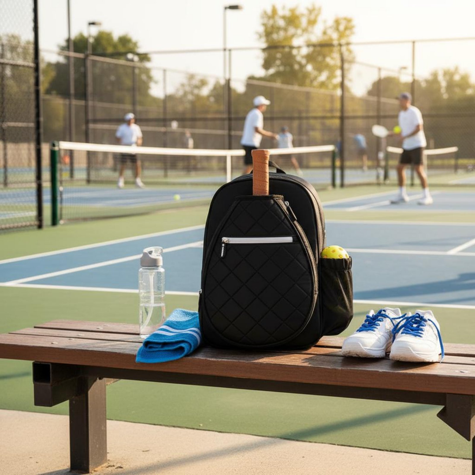 Quilted Pickleball Backpack Li - مراجعة Pickleball Paddle وسعره