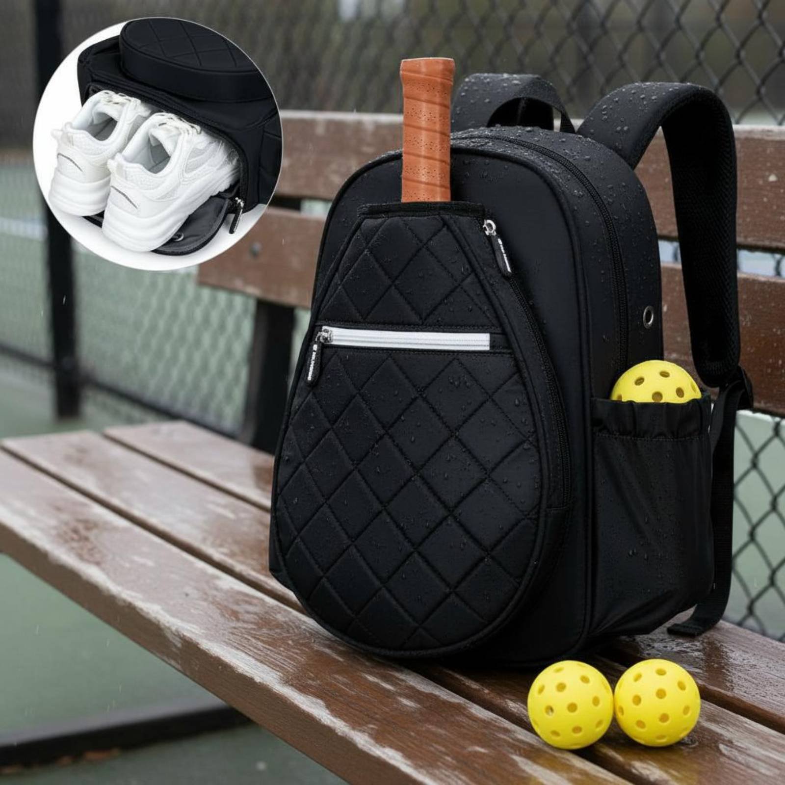Quilted Pickleball Backpack Li - مراجعة Pickleball Paddle وسعره