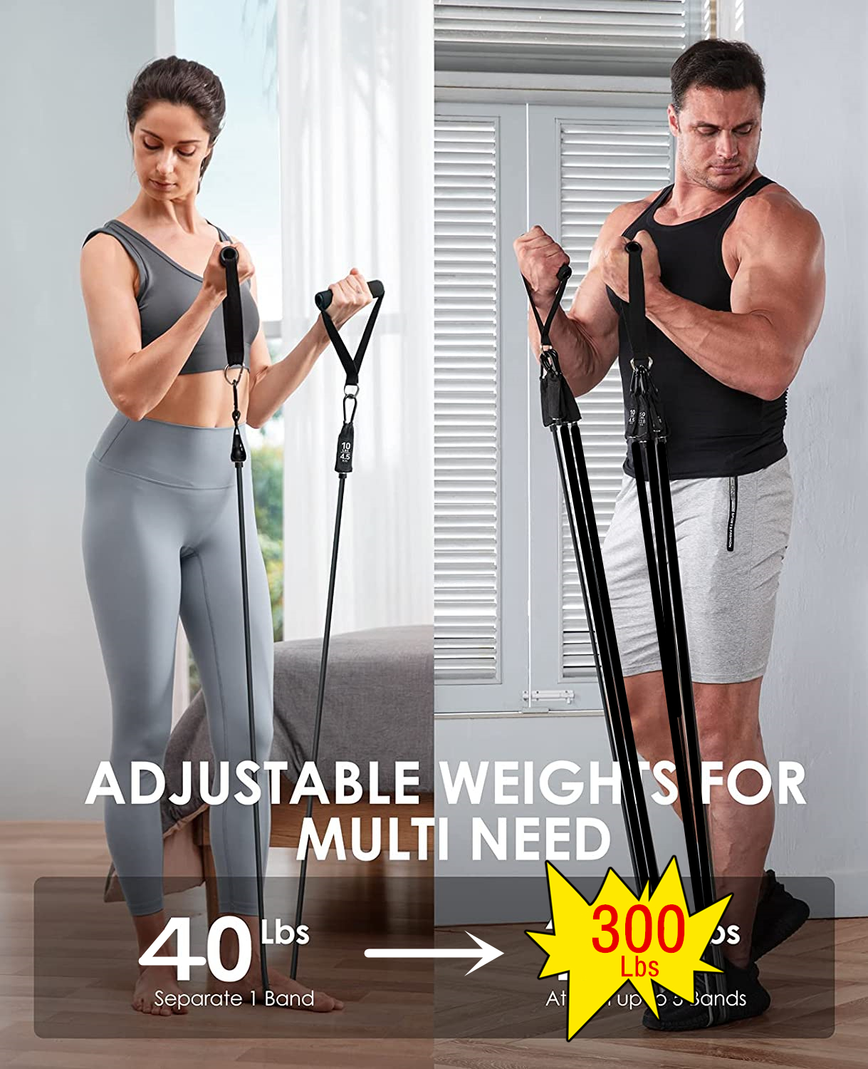 300lb Fitness Booty Resistance - مراجعة Sports Equipment Website وسعره